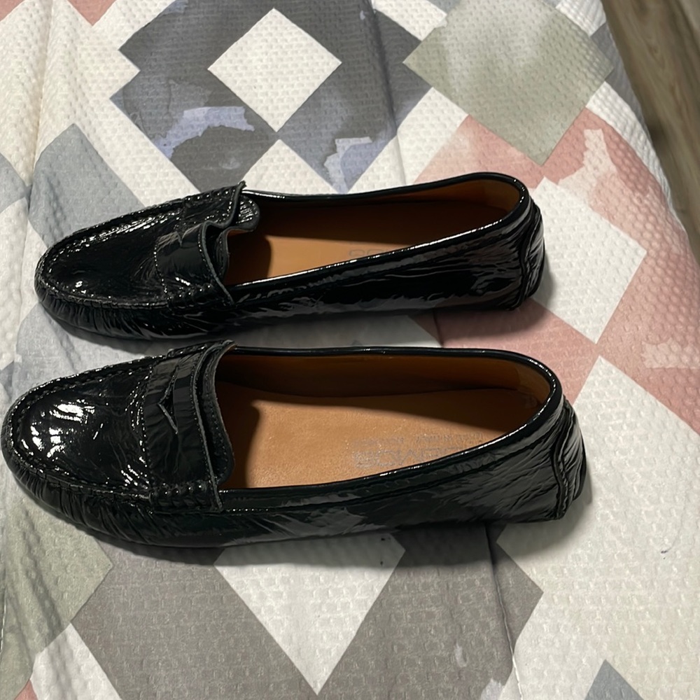 BOEMOS Shoes Loafers Black Patent 37